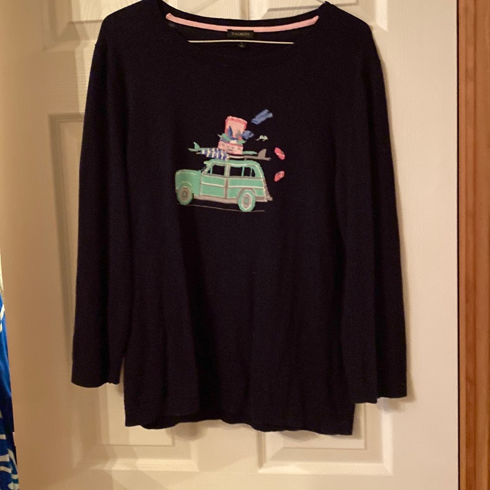 Talbots large navy sweater